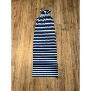 For Days Womens Organic Cotton Striped Bodycon Maxi Dress Size Large